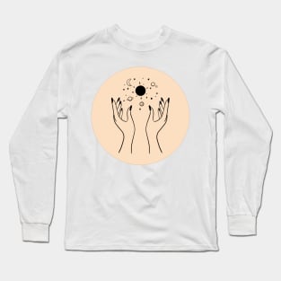 Manifest the Universe Line Art Long Sleeve T-Shirt